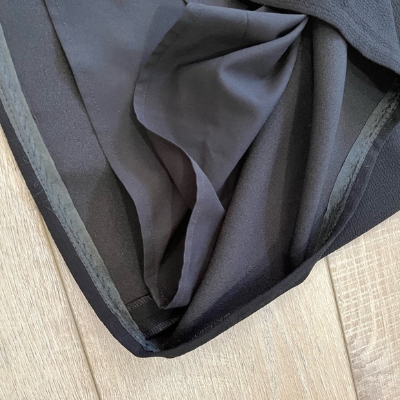 CLUB MONACO Bridette black peplum short sleeve mini dress size 00 - Picture 4 of 10